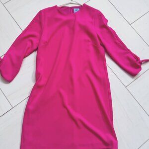 Deep pink shift dress